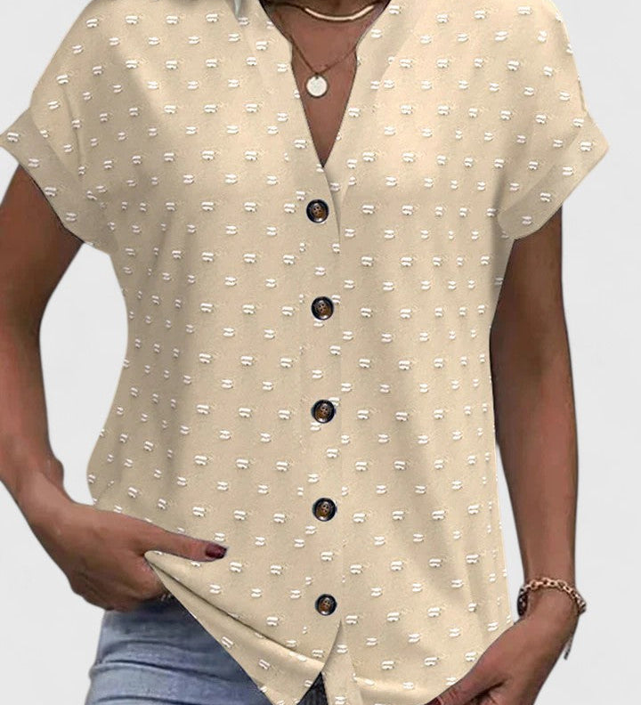Élodie | Chemise V Neck Confortable