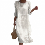 Anaïs - Robe casual brodée pour femme.