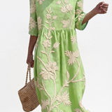 Apolline - Robe femme décontractée à motifs floraux.