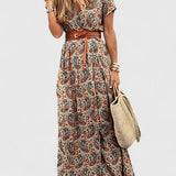 Caroline | Robe Maxi Boho Élégante